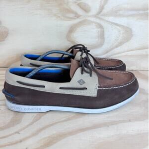 Sperry Top-Sider - Authentic Cross - Boat Shoes - Brown - Men's - 13M - STS19267